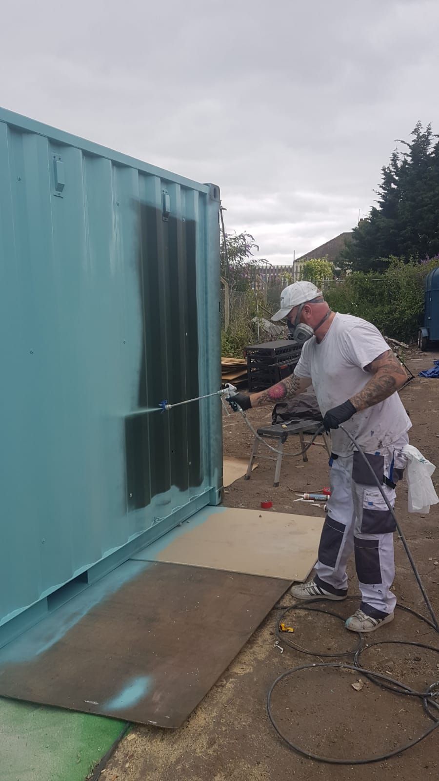 UPVC spraying