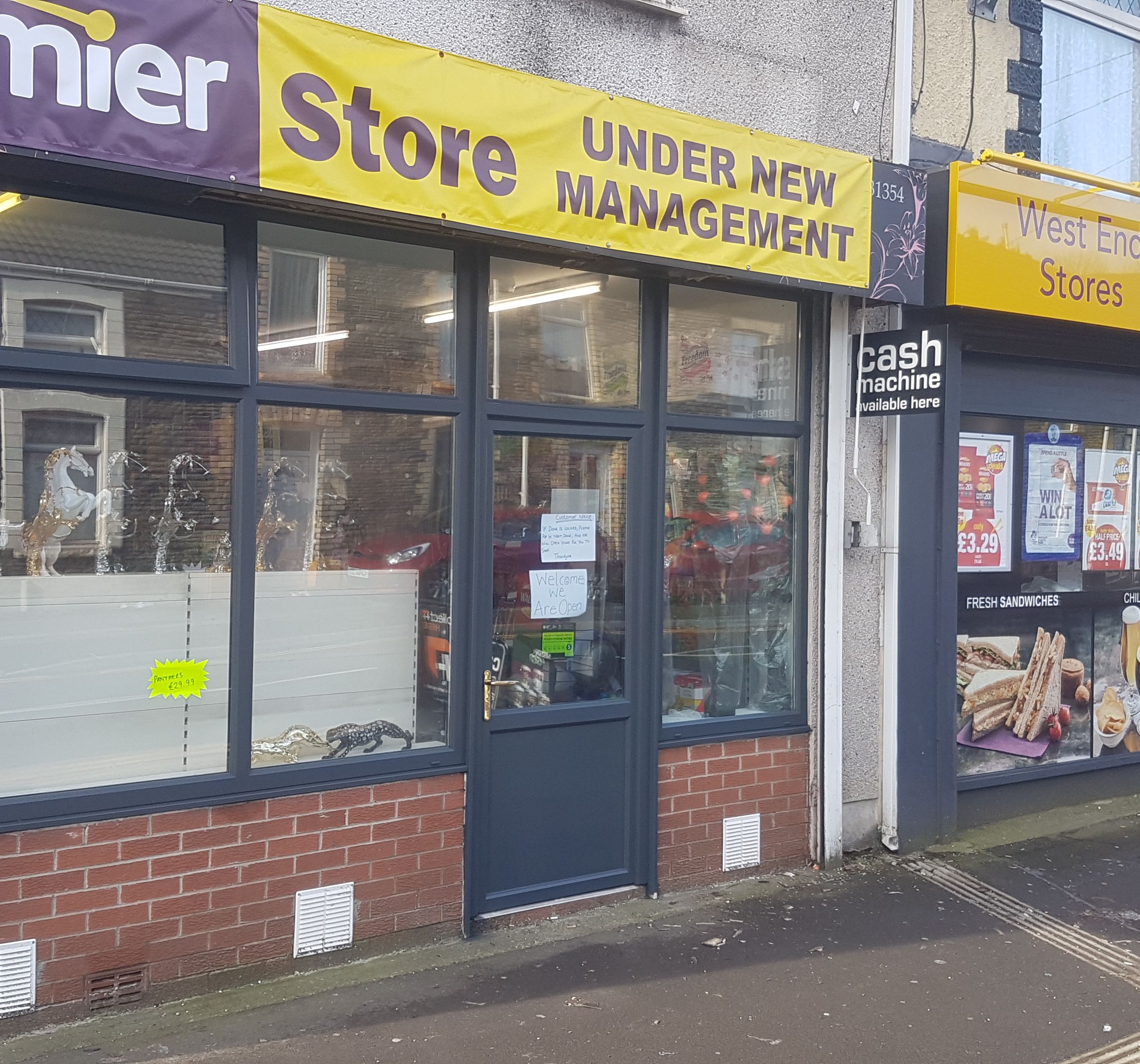 Shop front after