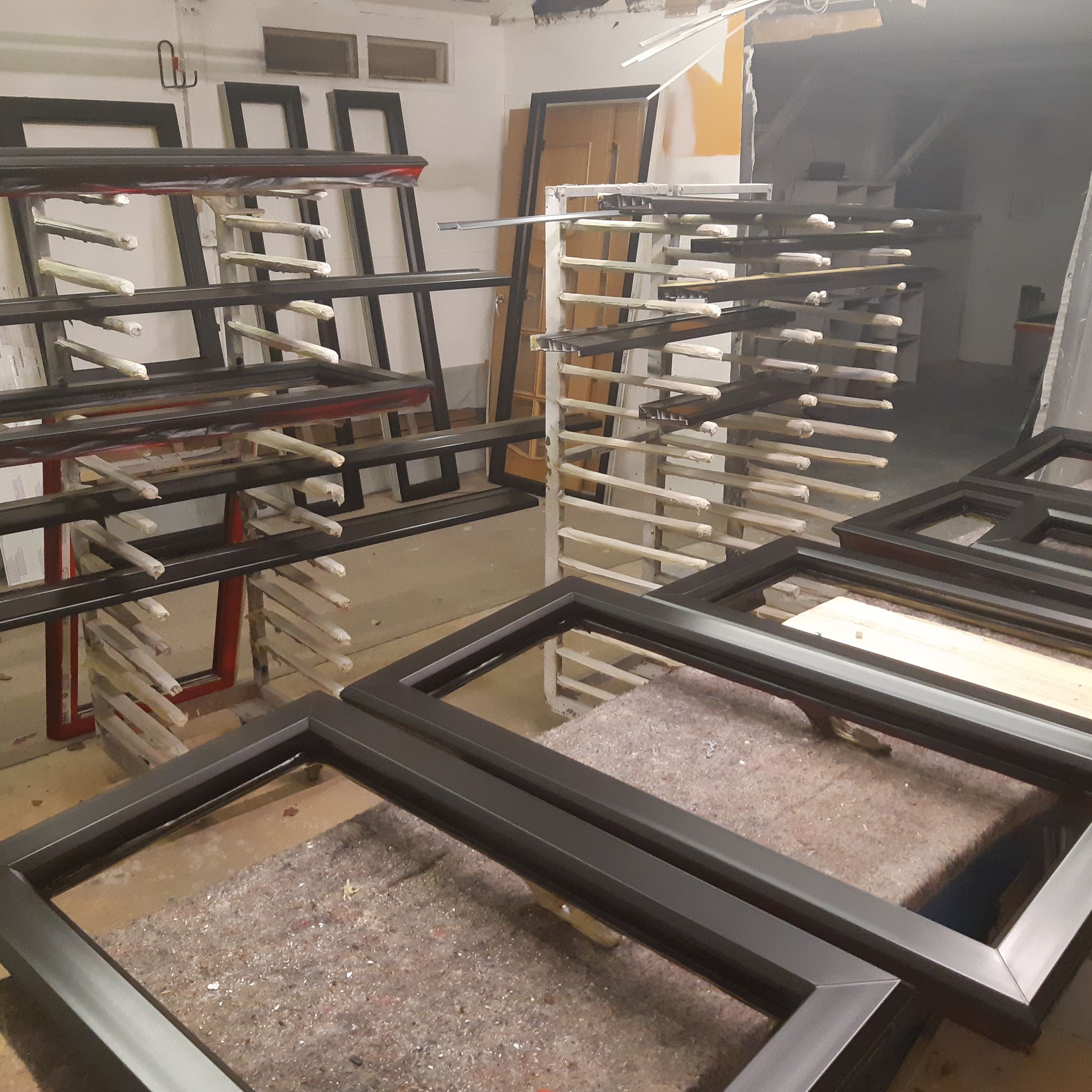 sprayed windows 