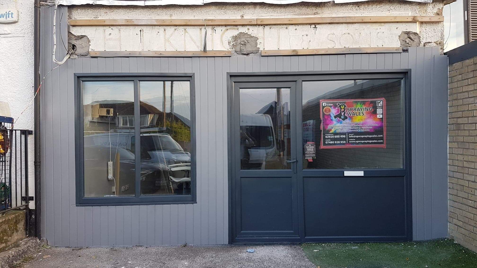 Shop Front Spraying after
