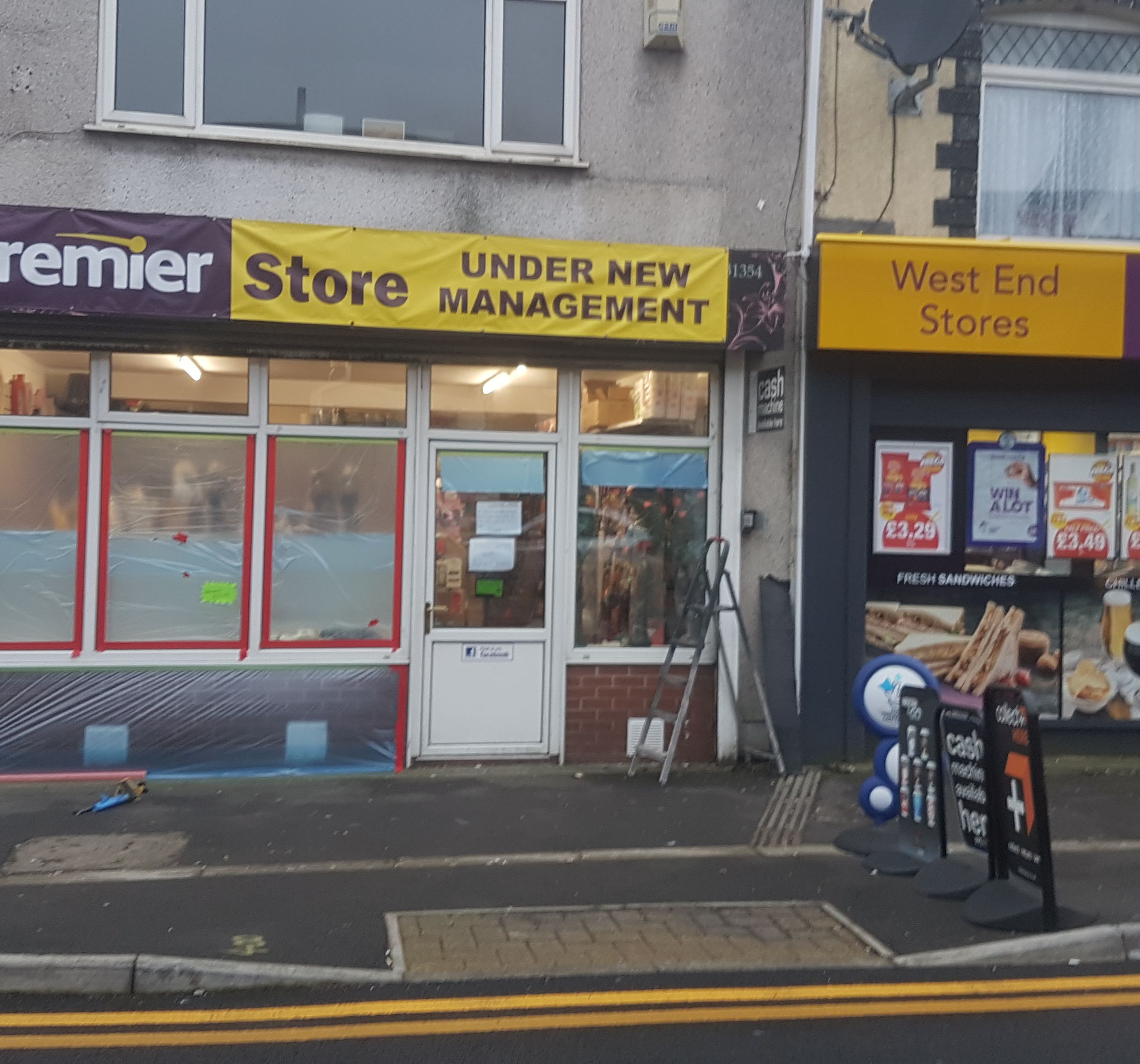 Shop front before