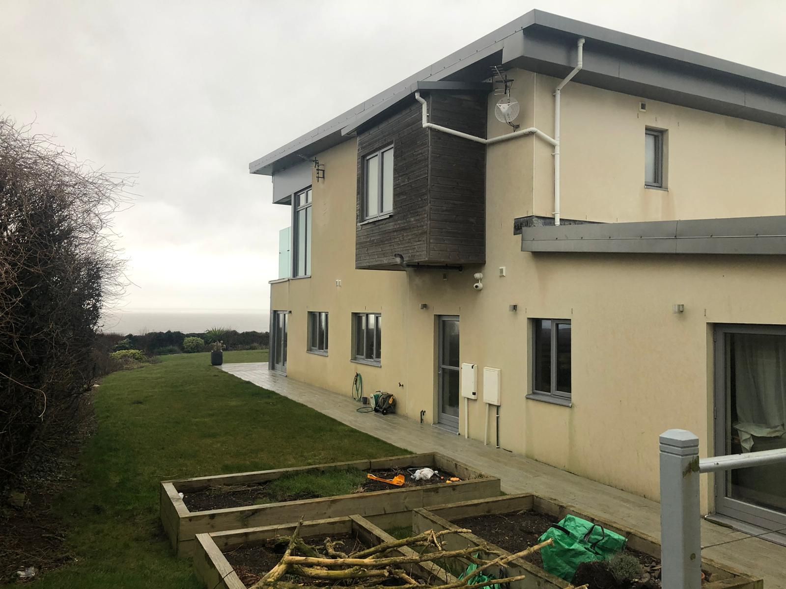 exterior spraying
