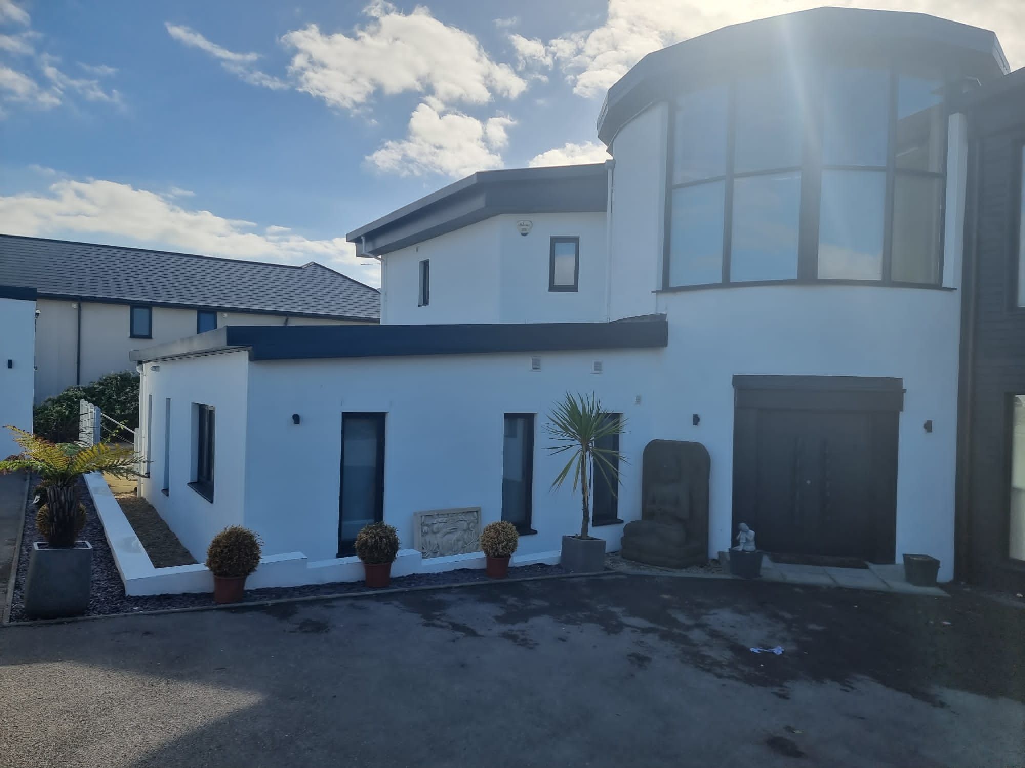 exterior spraying
